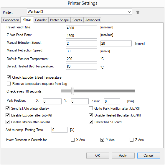 Configuring Repetier Host for Di3 « Printer Tips and Mods Wiki