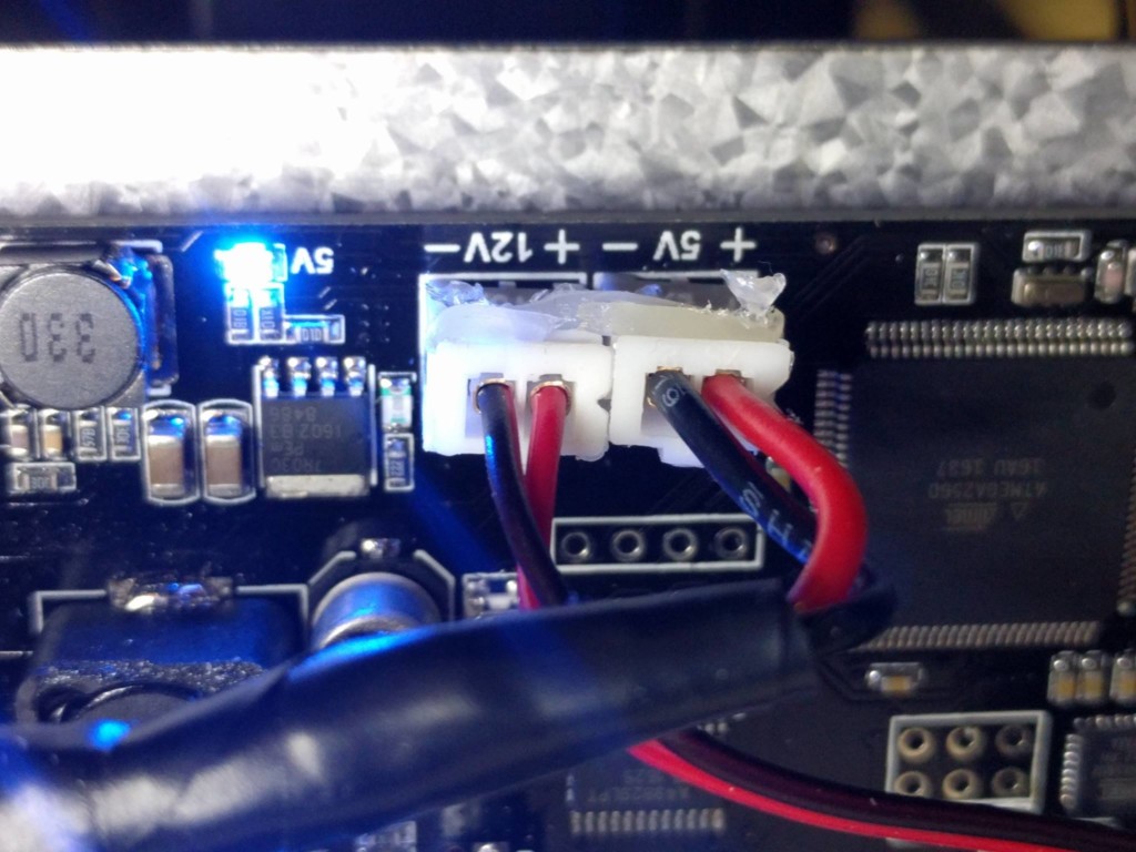 D7 LCD and Fan Power Connections